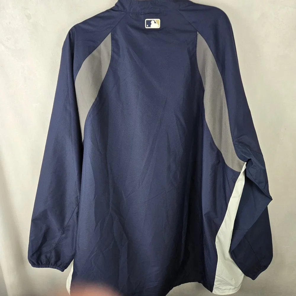 Majestic MLB San Diego Padres Authentic Cool Base Zip Warmup Jacket 2XL Pullover - Picture 6 of 11